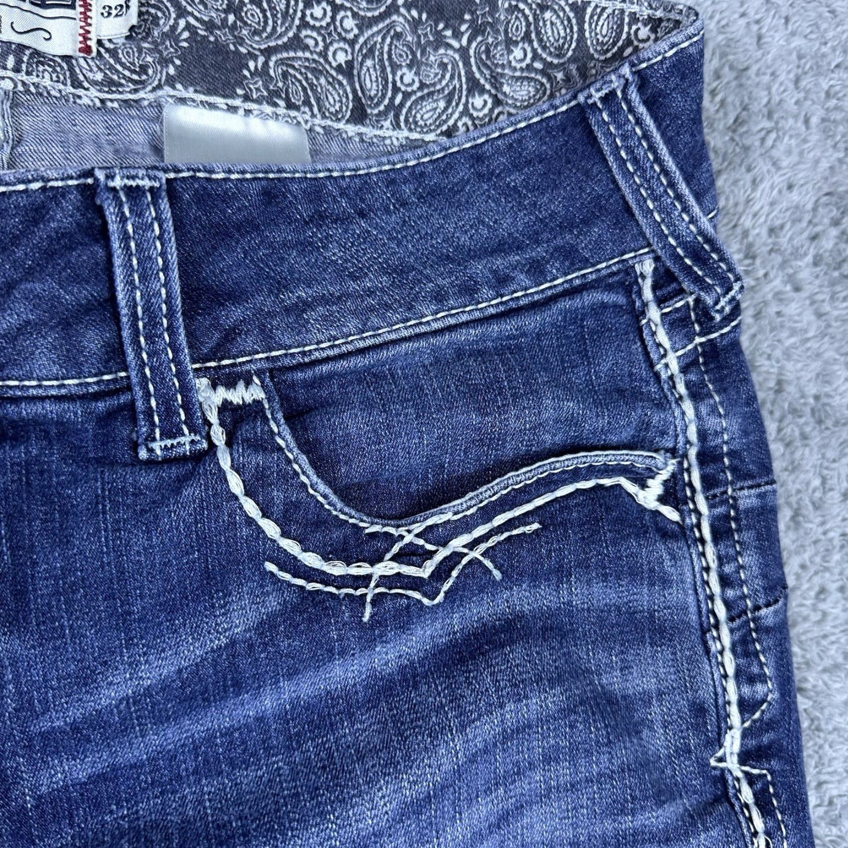 Ariat Ariat Jeans Womens 32x32 Marine Entwined Bootcut Real Denim Whipstitch Whisker Size 24" / US 00 / IT 34 - 3 Thumbnail