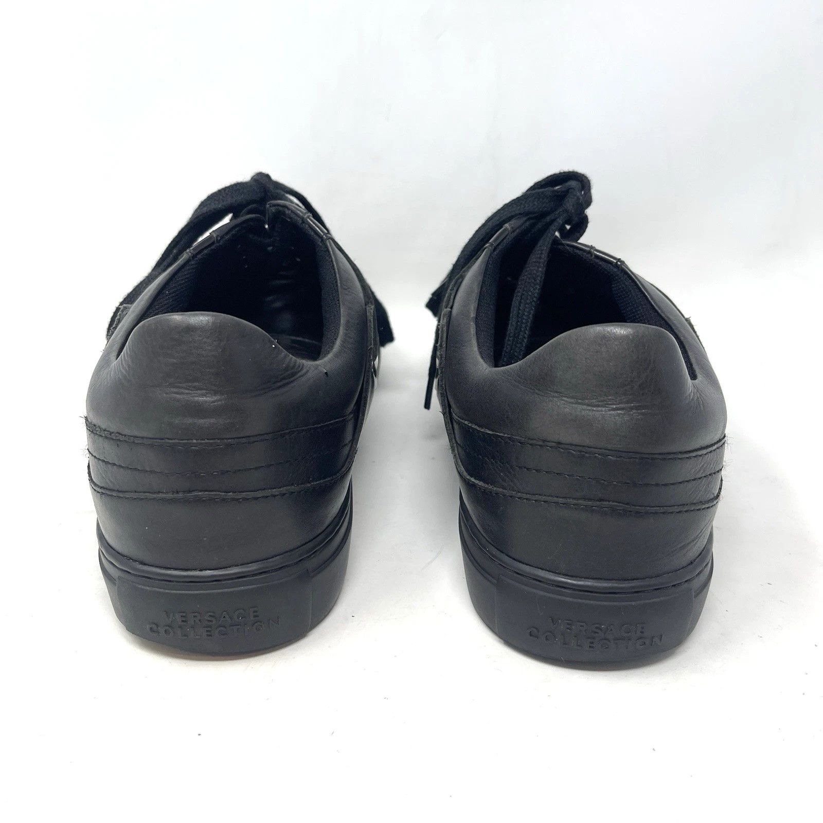 Versace Versace Collection Lace-Up Leather Men’s Sneakers Size US 10 / EU 43 - 4 Thumbnail
