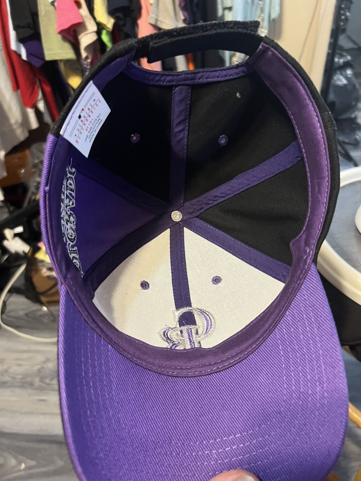 MLB Colorado Rockies MLB Back and Purple Hat Size ONE SIZE - 5 Thumbnail