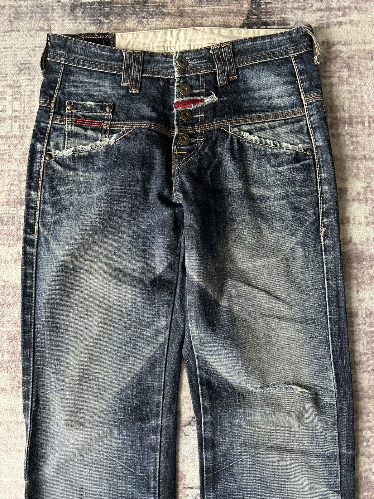 Marithe + Francois Girbaud MFG Y2K Mudwash Jeans Size US 30 / EU 46 - 4 Thumbnail