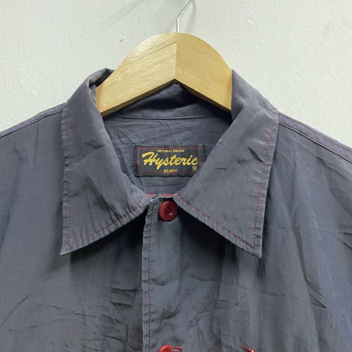 Hysteric Glamour VINTAGE‼️Hysteric Glamour 1999 Metallica Font Shirt Button Size US L / EU 52-54 / 3 - 9 Thumbnail