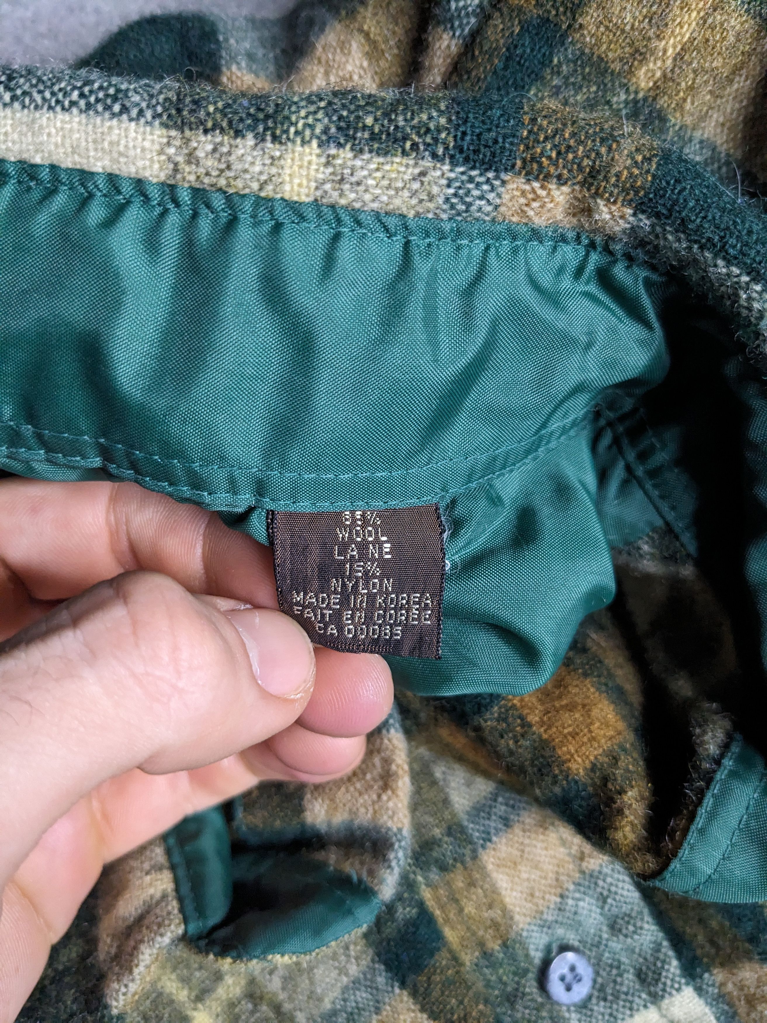 Vintage VTG 80s Tartan Plaid Flannel Shirt Wool XL Korea Workwear Size US XL / EU 56 / 4 - 9 Thumbnail