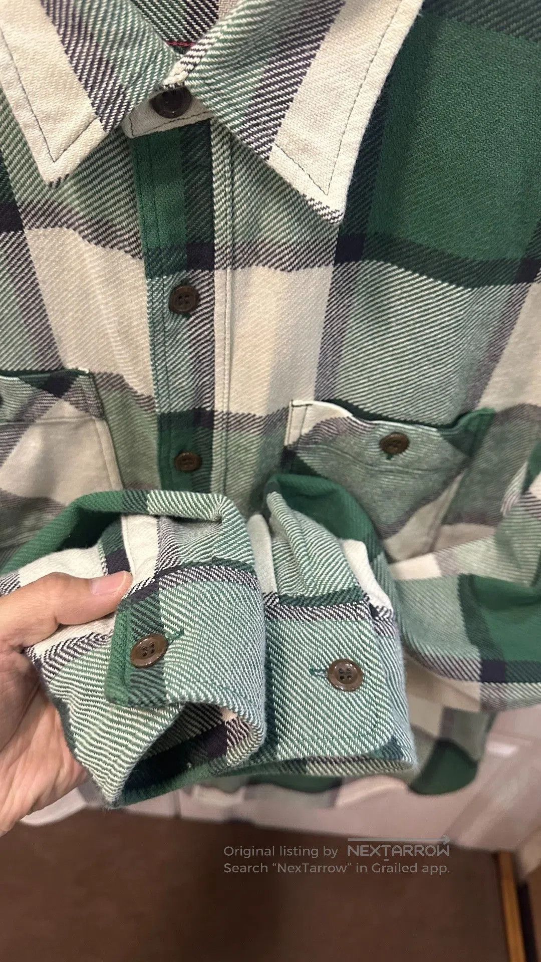 Sugar Cane Sugar Cane Green Flannel Plaid Shirt. Size US M / EU 48-50 / 2 - 3 Thumbnail