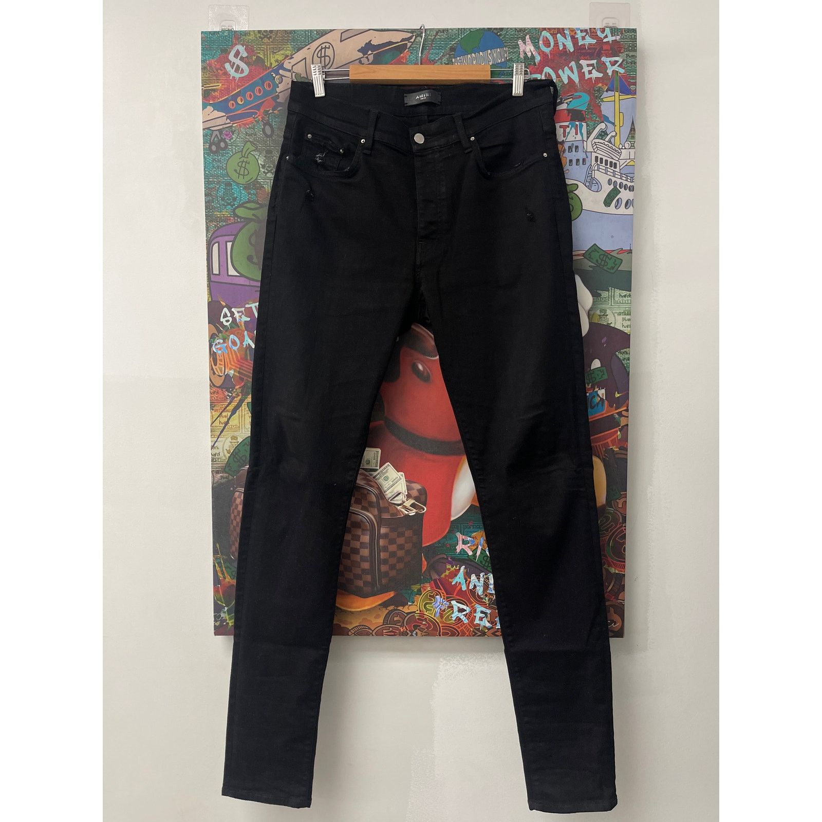 Amiri Amiri Black Thrasher Jeans Black Used 36 Size US 36 / EU 52 - 1 Thumbnail