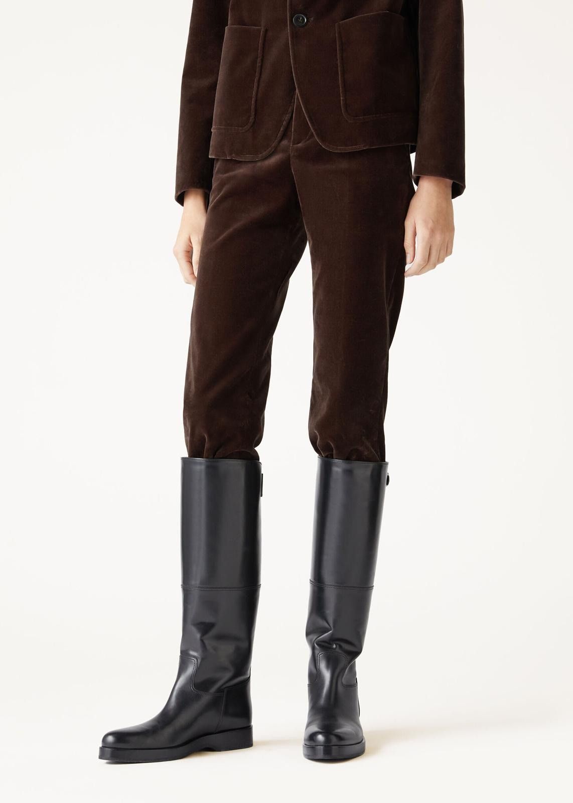 Loro Piana o1srvl11e1125 FAO2443 Velvet Gaby Trousers in Brown Size 28" / US 6 / IT 42 - 8 Thumbnail
