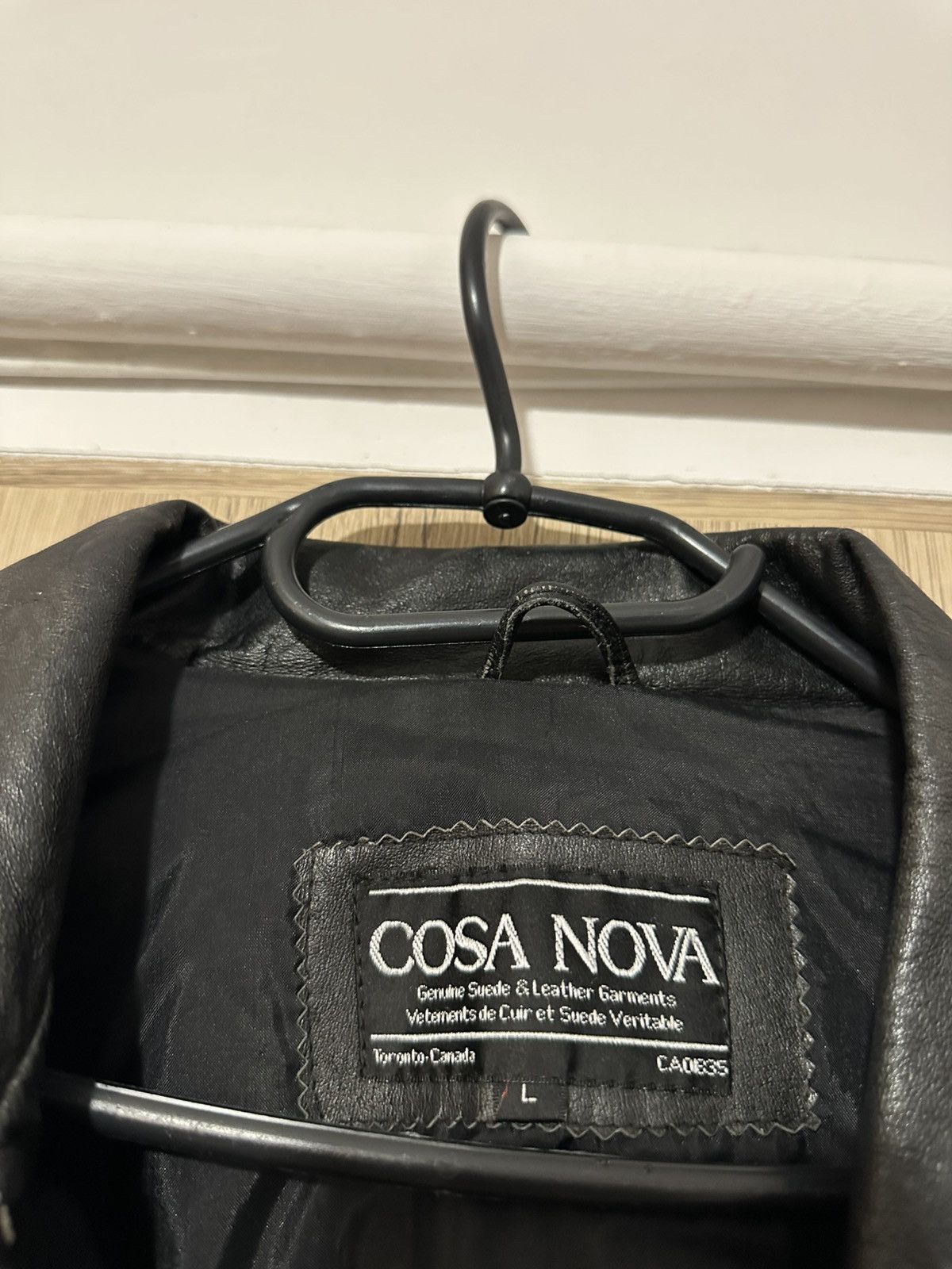 Genuine Leather Boxy leather jacket made in the USA, Chicago. Classic Size US L / EU 52-54 / 3 - 4 Thumbnail