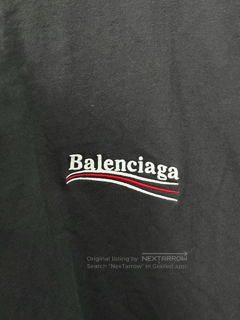 Balenciaga Balenciaga Smoke Grey Coke Embroidered Short Sleeve Size US M / EU 48-50 / 2 - 5 Thumbnail