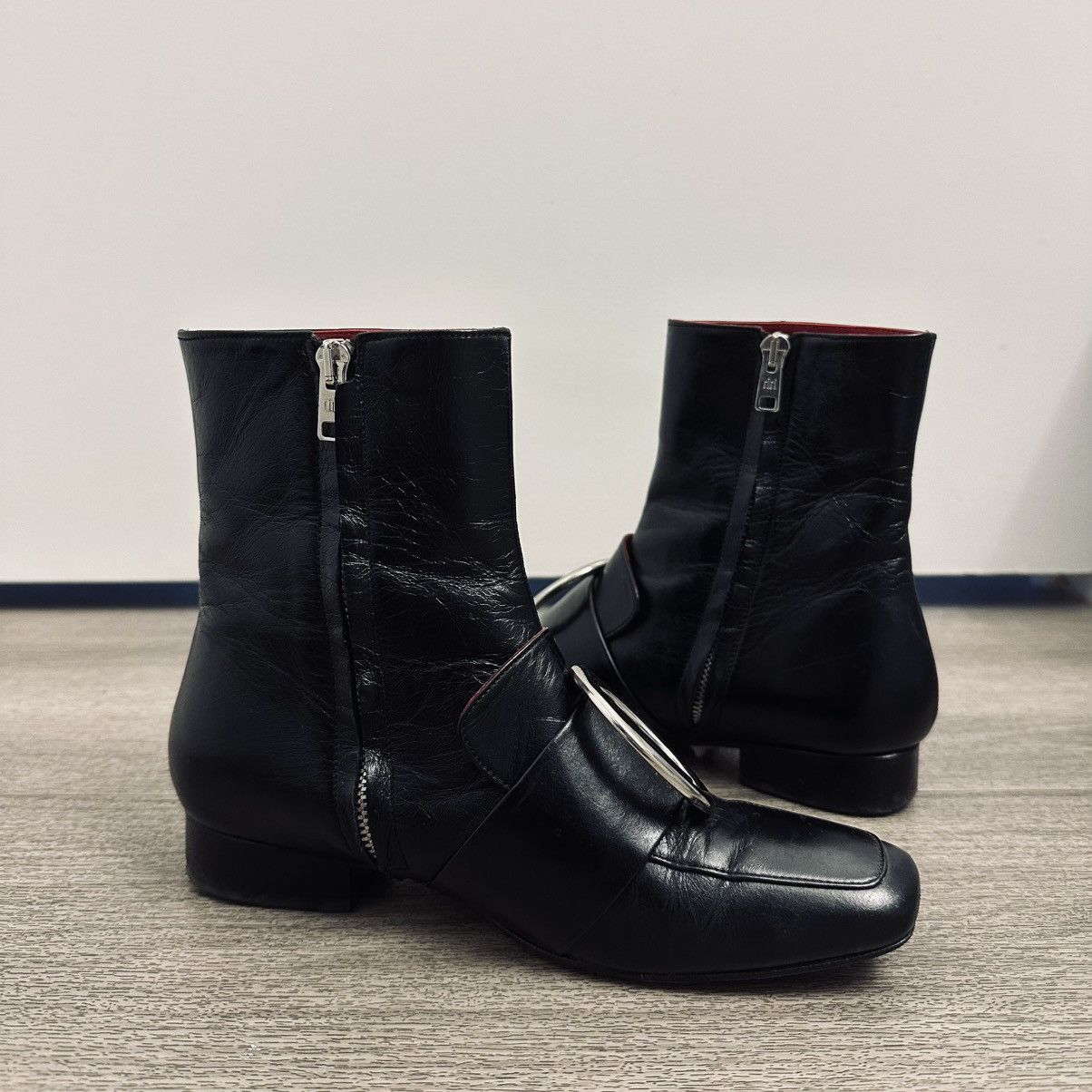 DORA TEYMUR Dorateymur Biturbo Boots in Black New Vintage Leather Size US 6.5 / IT 36.5 - 5 Thumbnail