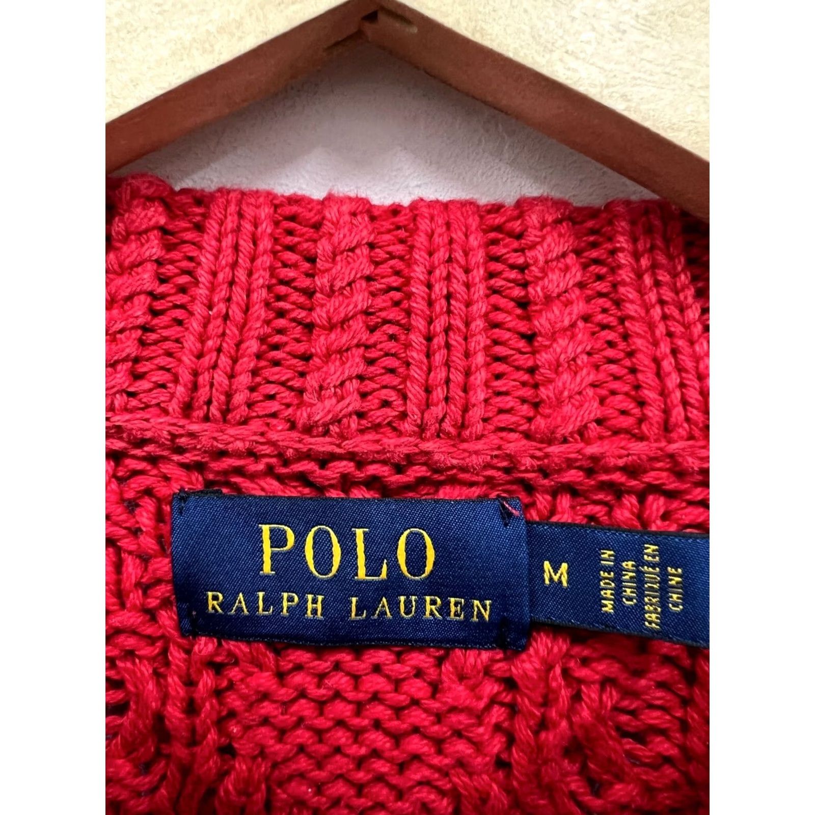 Polo Ralph Lauren Polo Ralph Lauren Sweater Mens M Red Knit Garment Dyed Pullover Men Size Size US M / EU 48-50 / 2 - 4 Thumbnail