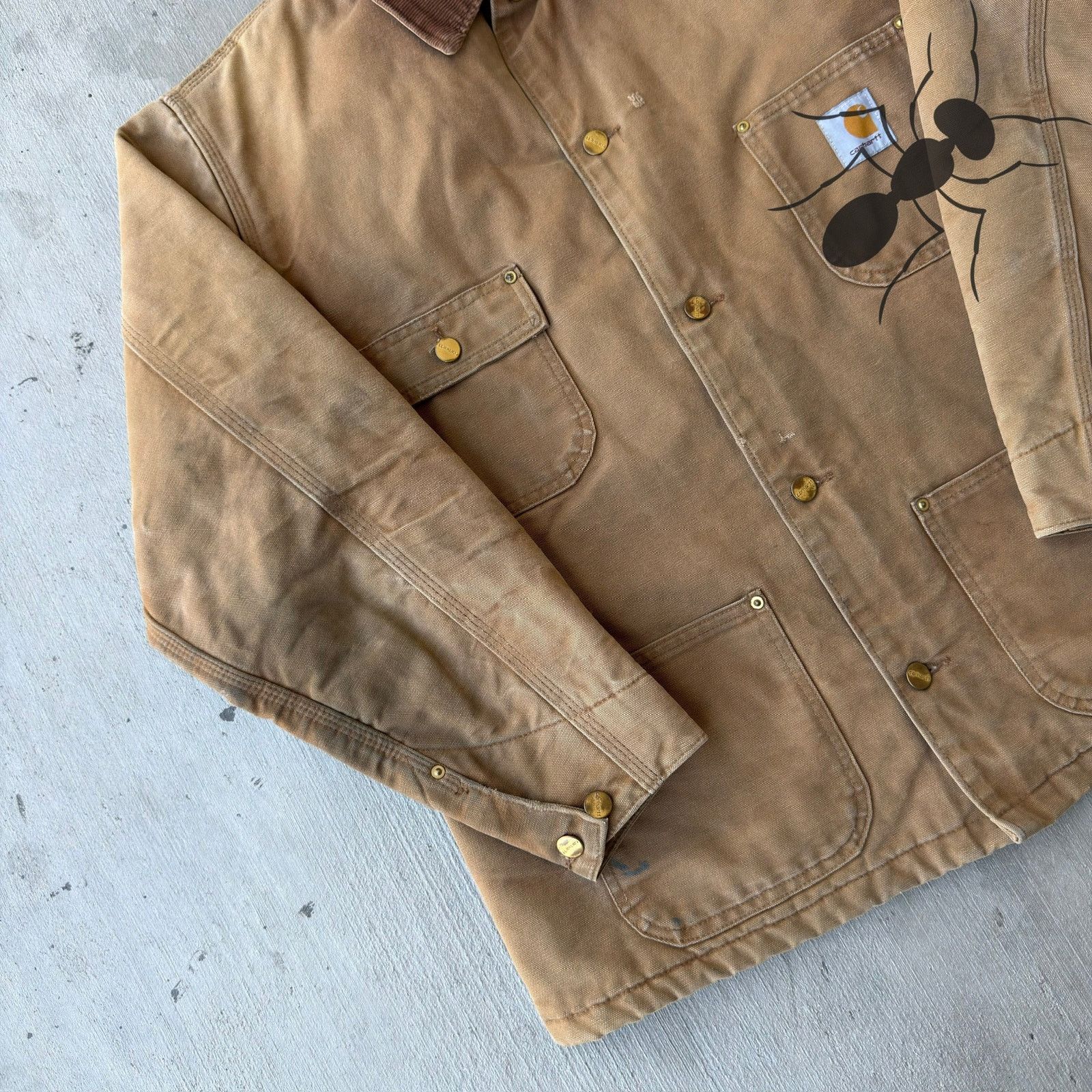 Carhartt × Vintage Carhartt C001 BRN brown chore work wear jacket Size US M / EU 48-50 / 2 - 4 Thumbnail