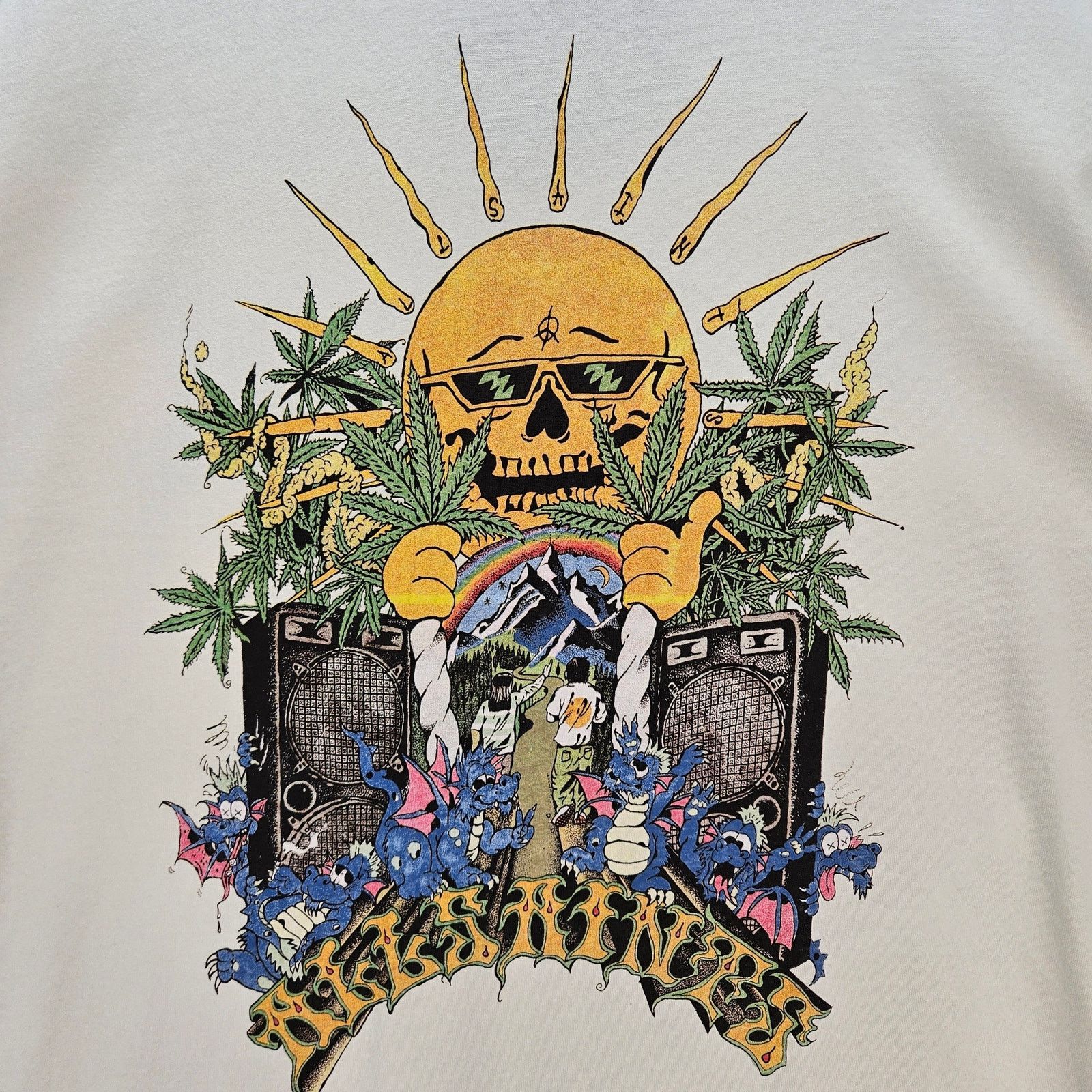 Allsaints ALL SAINTS MEN'S 2XL SUNSHINE FESTIVAL MADE IN PORTUGAL WHT Size US XXL / EU 58 / 5 - 2 Thumbnail