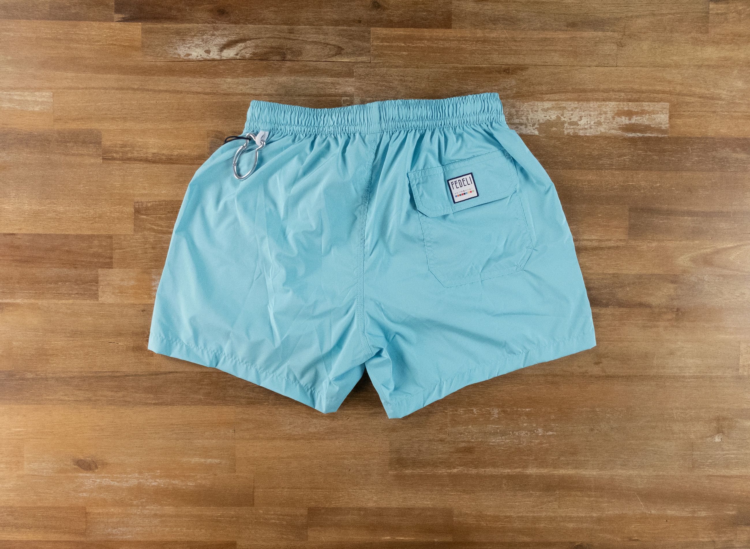 Fedeli FEDELI solid light blue nylon swim shorts Size Small NWT Size US 30 / EU 46 - 10 Thumbnail