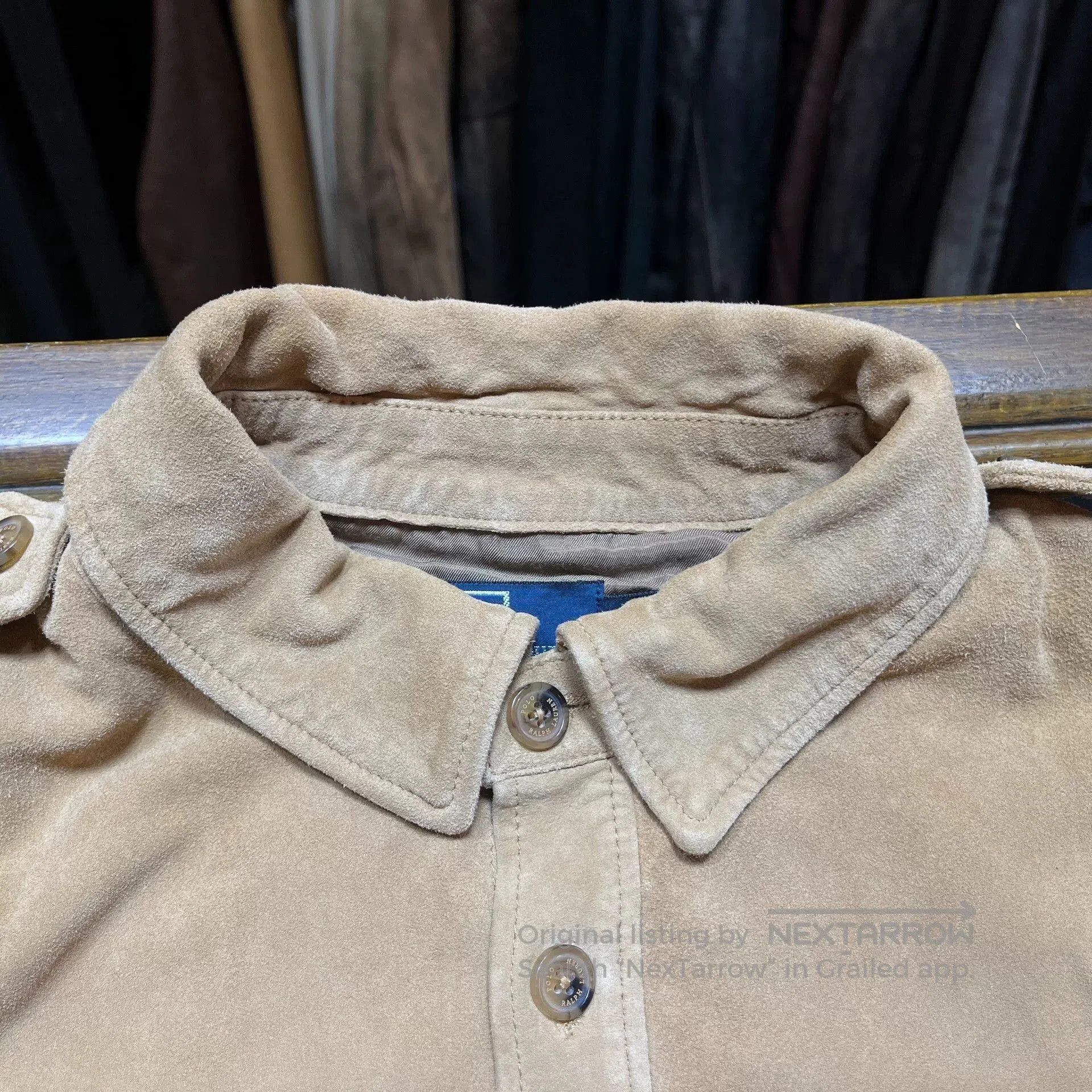 RRL Ralph Lauren Double RL Ralph Lauren Suede Shirt. Size US M / EU 48-50 / 2 - 4 Thumbnail