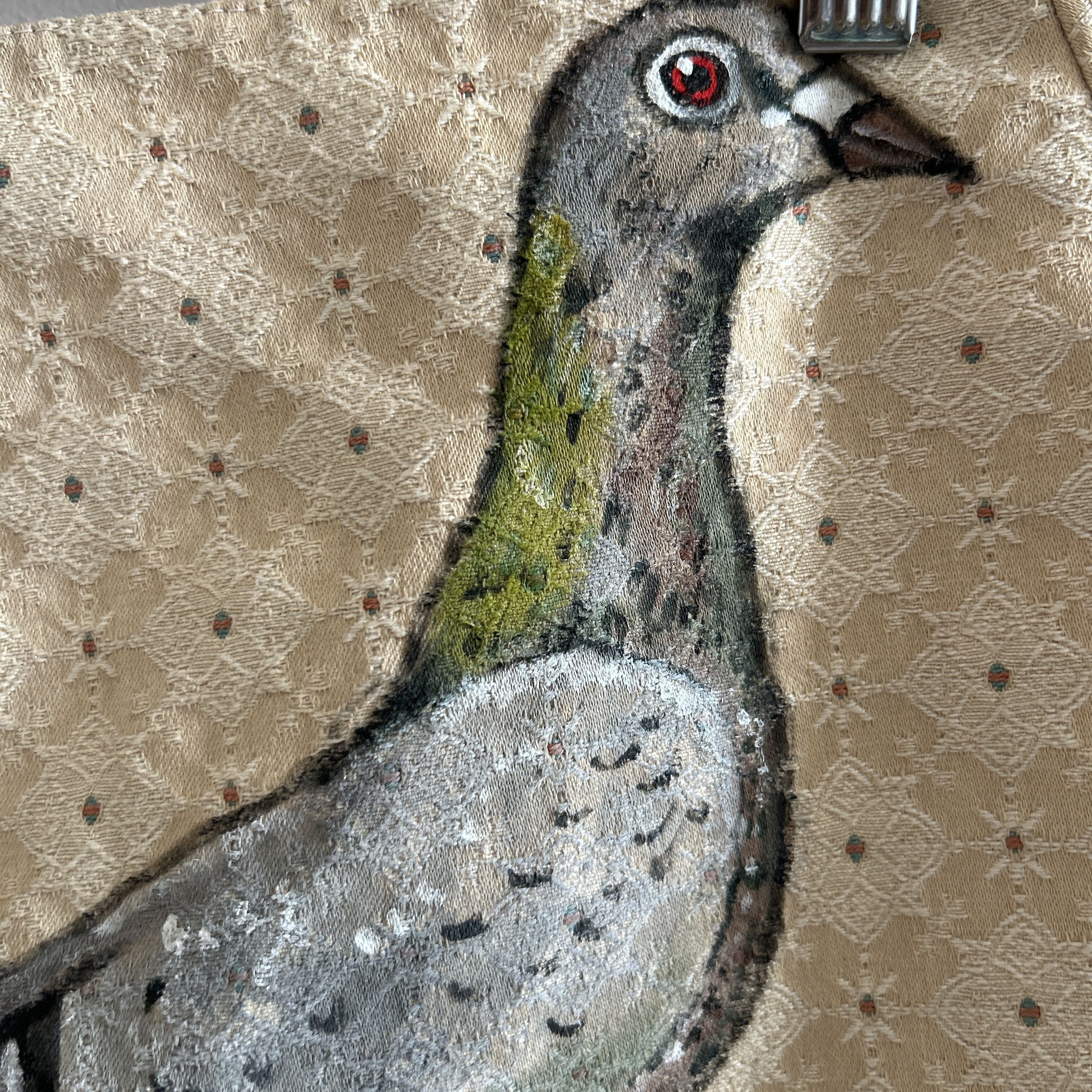 Custommade Custommade Hand Painted Pigeon Cotton Mini Skirt Size 27" / US 4 / IT 40 - 11 Thumbnail