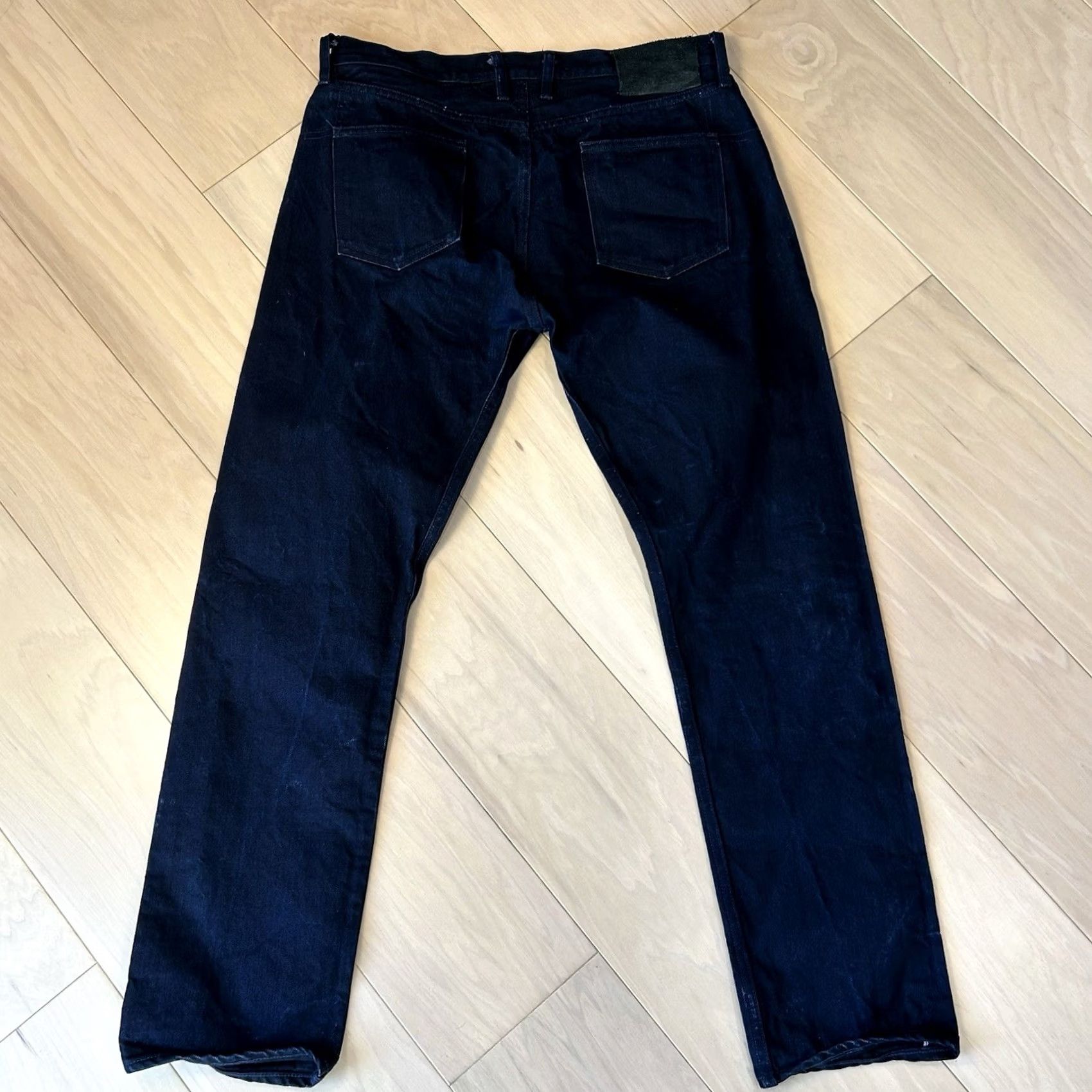 3sixteen VINTAGE 3sixteen CT-120x Classic Tapered Shadow Selvedge Denim Jeans Men’s 35x31 Blue Indigo 5-Pocket Logo Mens Size US 35 - 3 Thumbnail