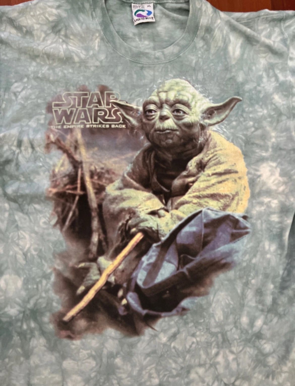 Liquid Blue Vintage Star Wars Yoda T-Shirt 1997 – Made in USA – XL Size US XL / EU 56 / 4 - 2 Thumbnail