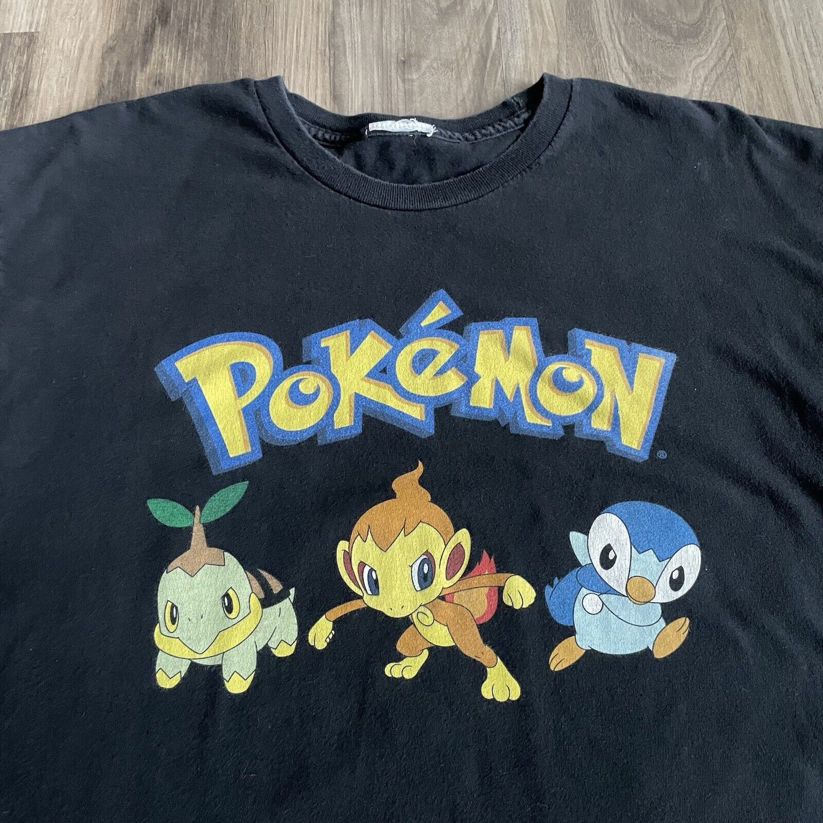 Pokemon × Vintage Vintage Pokemon Sinnoh Starter T-Shirt Size L Black 2007 Size US L / EU 52-54 / 3 - 3 Thumbnail