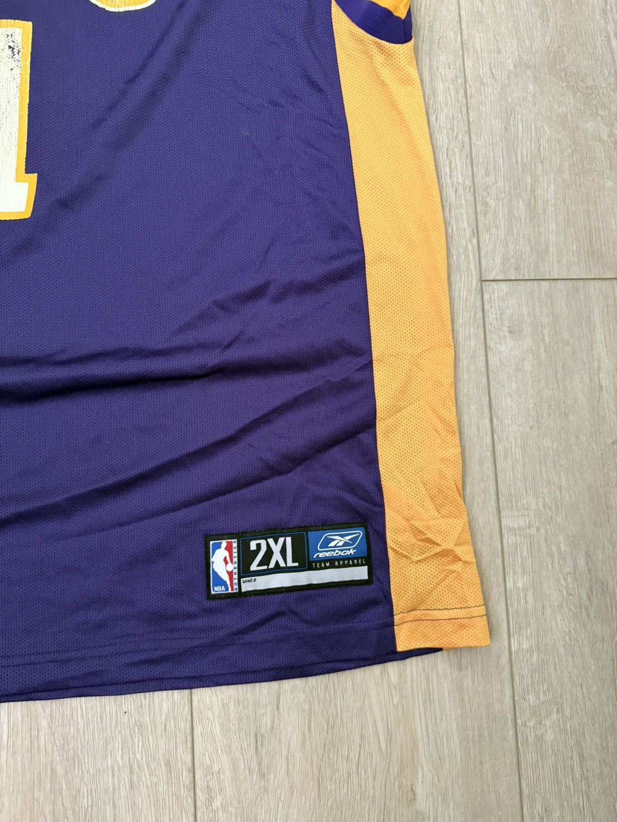 NBA × Reebok × Vintage Vintage / Y2K Los Angeles Lakers Karl Malone #11 Jersey Size US XXL / EU 58 / 5 - 3 Thumbnail