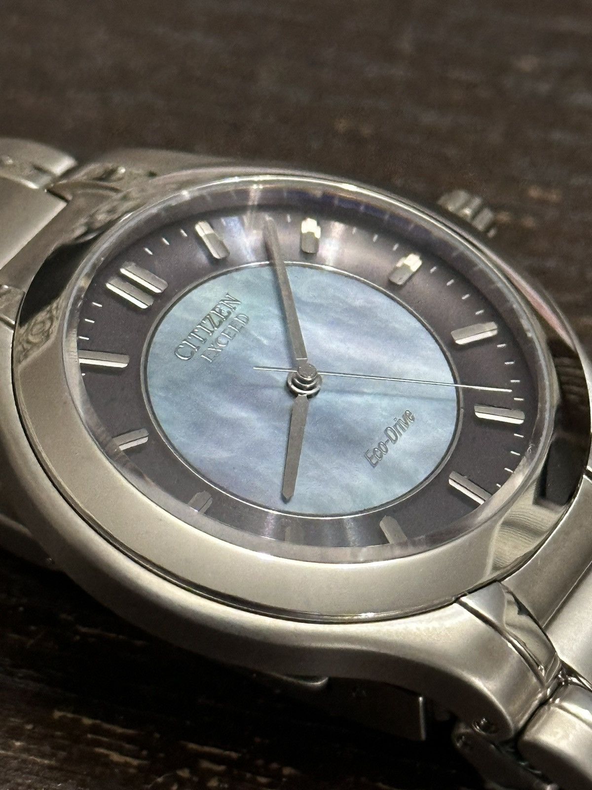 Citizen 🐚1998 Citizen Eco-Drive Mother of Pearl Dial S.steel Watch Size ONE SIZE - 8 Thumbnail