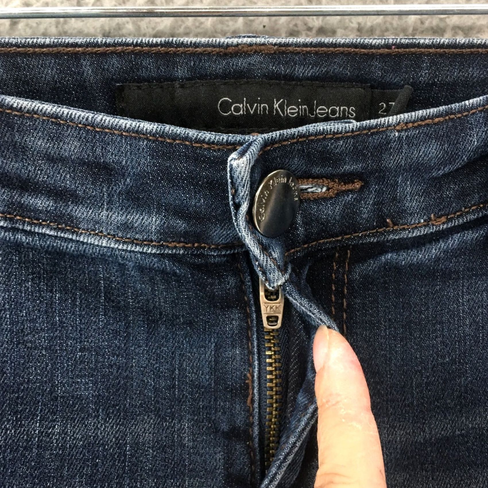 Calvin Klein Calvin Klein Legging Jeans Womens Blue Medium Wash Denim Jeans Jegging 30x27.5 4P Petite Womens Size 30" / US 8 / IT 44 - 4 Thumbnail