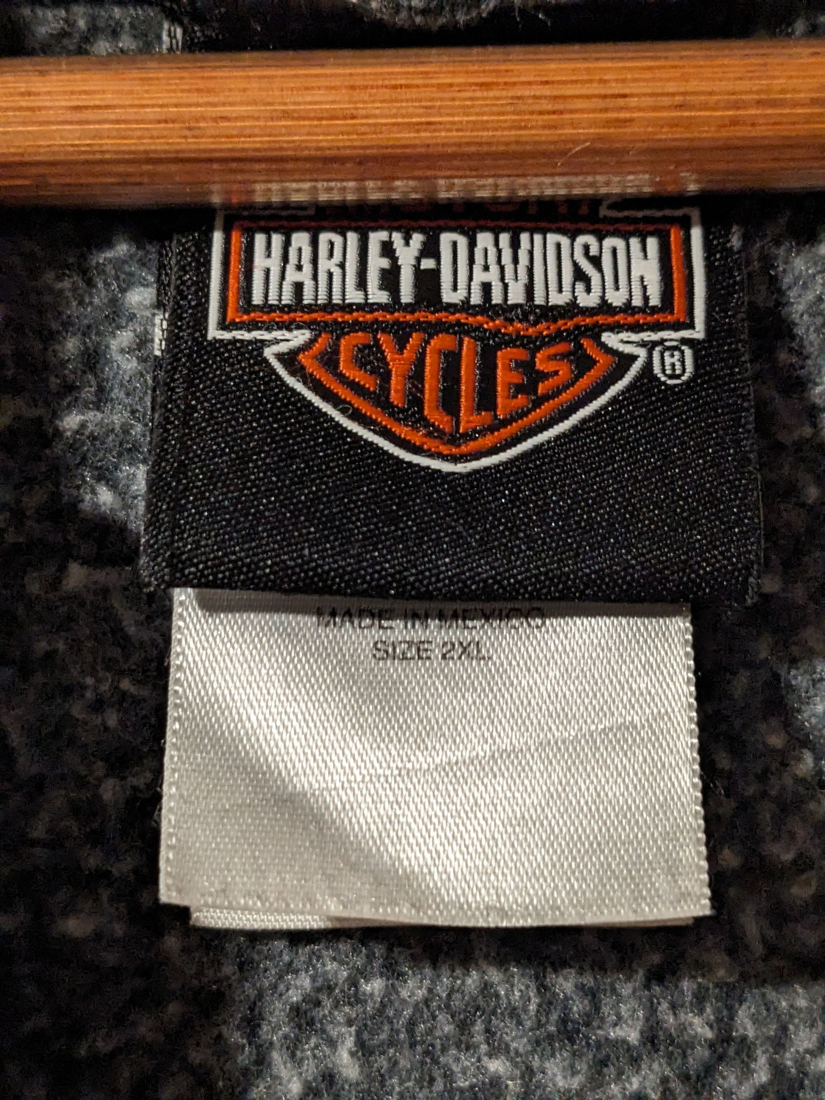 Harley Davidson × Vintage Vintage Y2K Harley Davidson Motorcycle Full Zip Hoodie Size US XXL / EU 58 / 5 - 6 Thumbnail