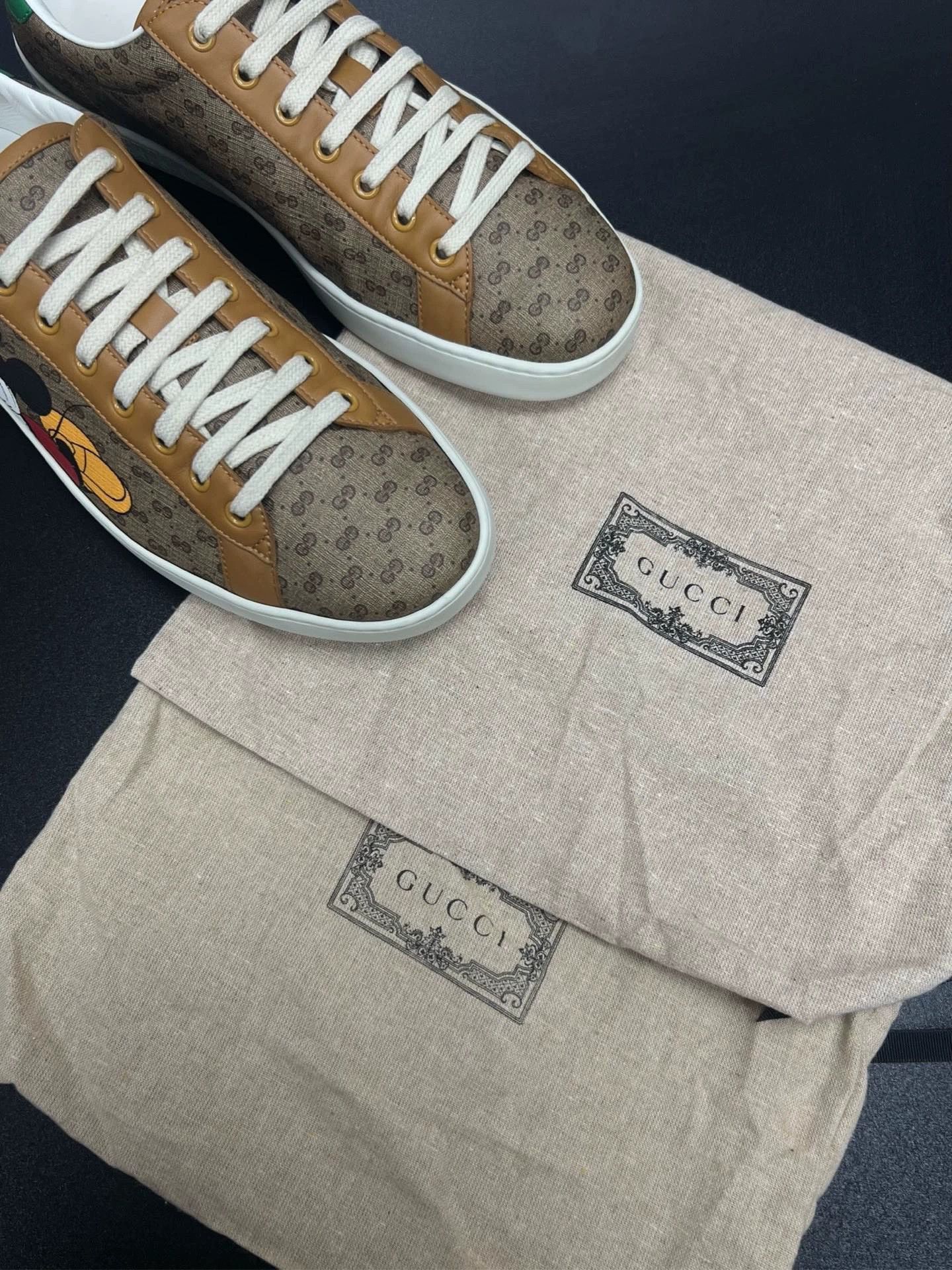 Gucci gucci disney ace brown sneakers size 43 Size US 10 / EU 43 - 9 Thumbnail