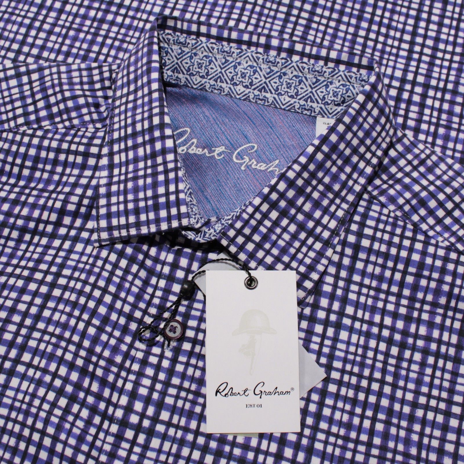 Robert Graham Robert Graham New with tags Shirt Size L US In Purple Size US L / EU 52-54 / 3 - 1 Thumbnail