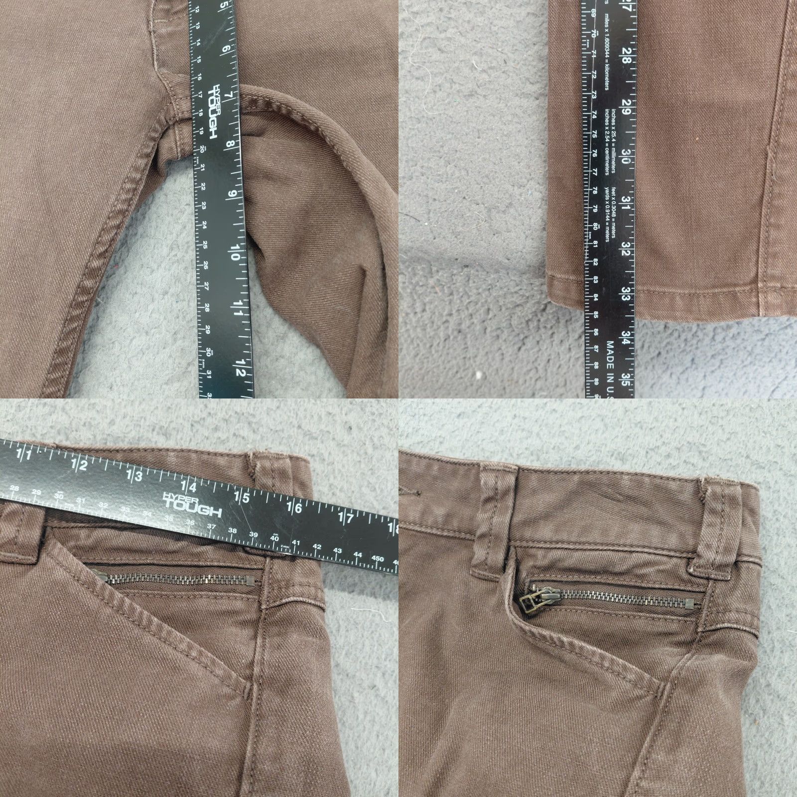 Express Express Jeans Women’s Size 6 Brown Denim Editor Design Studio Straight Stretch Jeans Size 28" / US 6 / IT 42 - 8 Thumbnail