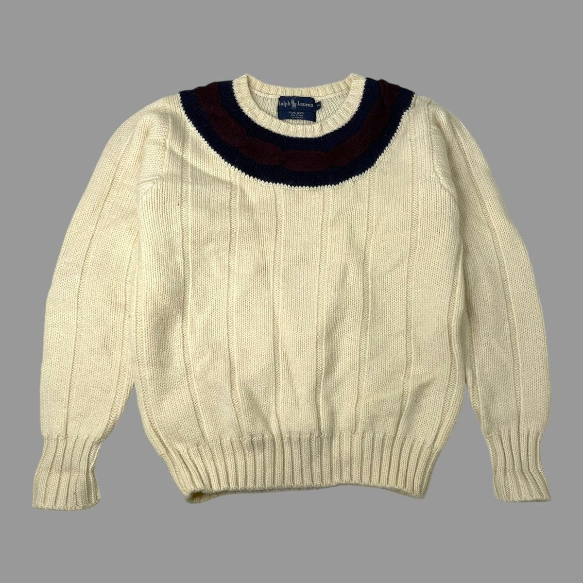 Polo Ralph Lauren × Vintage Vintage 1980s Ralph Lauren knit wool sweater Size US M / EU 48-50 / 2 - 1 Thumbnail