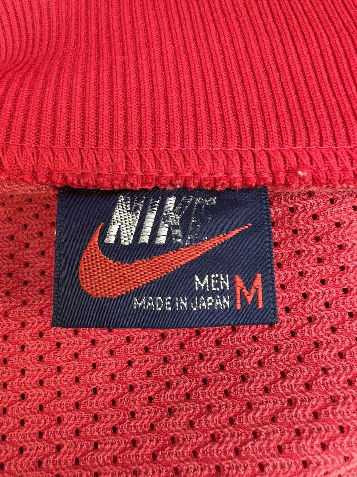 Vintage 80s Nike Hybrid Mesh Red Tracktop Sweater