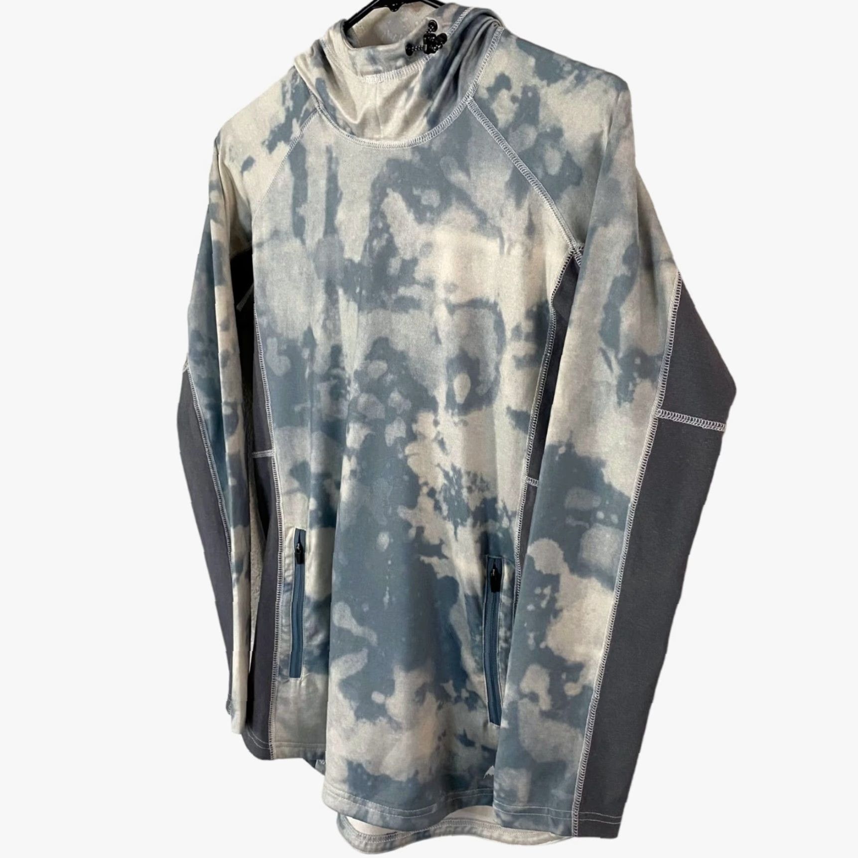 Burton VINTAGE Burton Dryride Snowboarding Hoodie Women Small Blue/White Tie-Dye Long-Sleeve Size S / US 4 / IT 40 - 2 Thumbnail