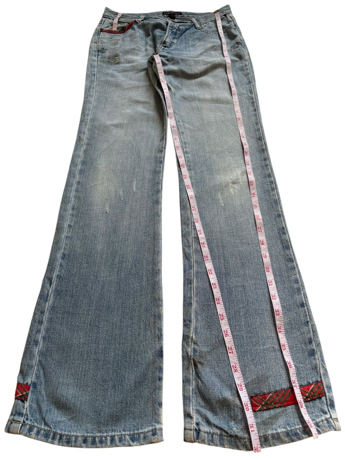 Abercrombie & Fitch Vintage Abercrombie Faded Wash Distressed Bootcut Flare Jean Size US 28 / EU 44 - 12 Thumbnail