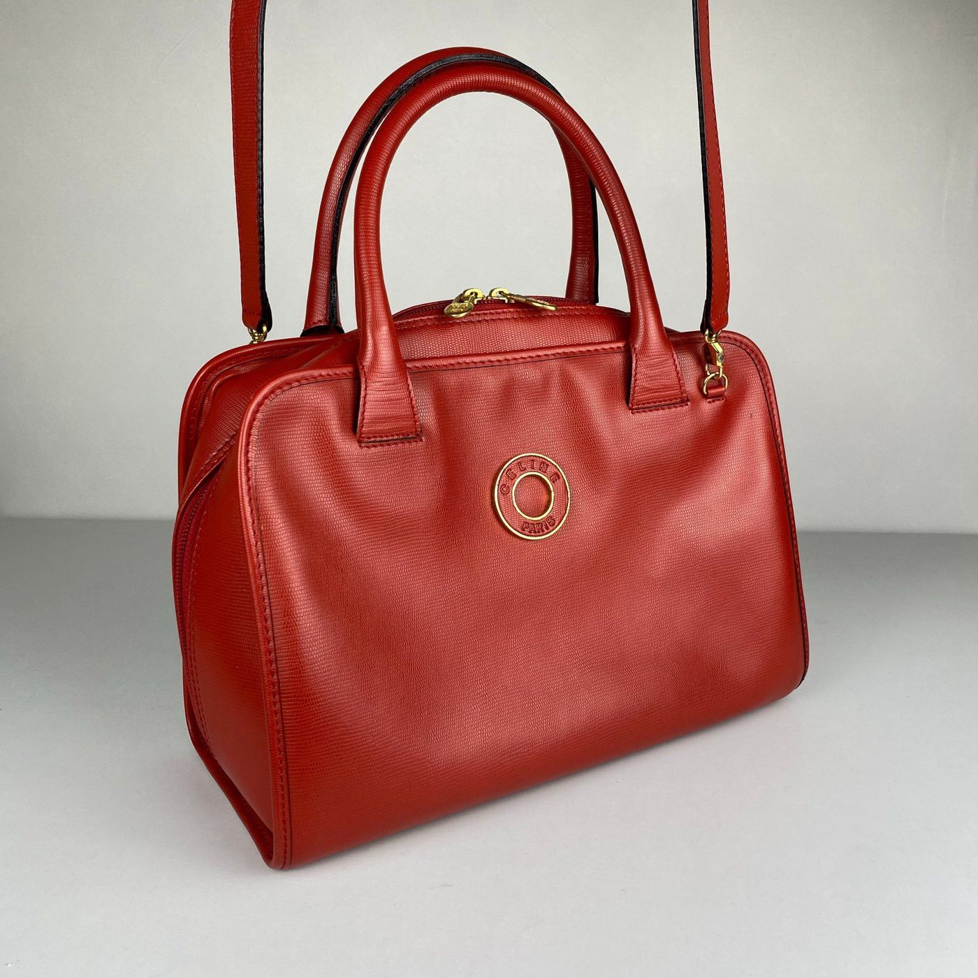 Celine Celine Red Leather 2-way Handbag Size ONE SIZE - 6 Thumbnail