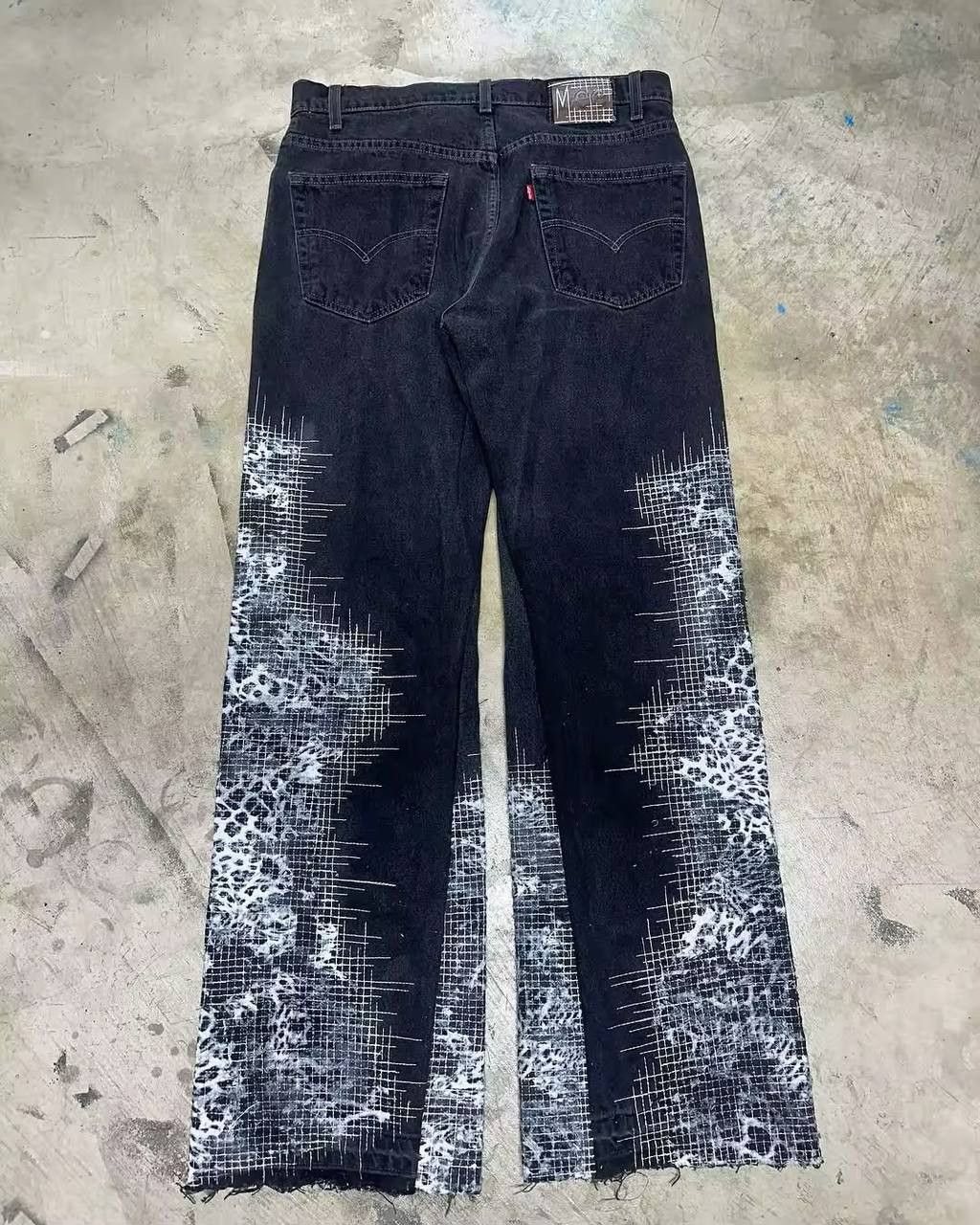 Japanese Brand × Vintage scratch jeans Size US 38 / EU 54 - 2 Thumbnail