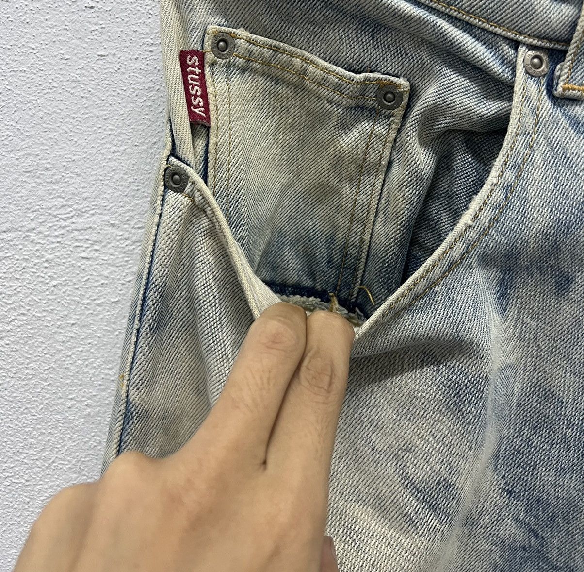 Stussy VINTAGE STUSSY MADE IN USA DENIM PANTS Size US 33 - 8 Thumbnail