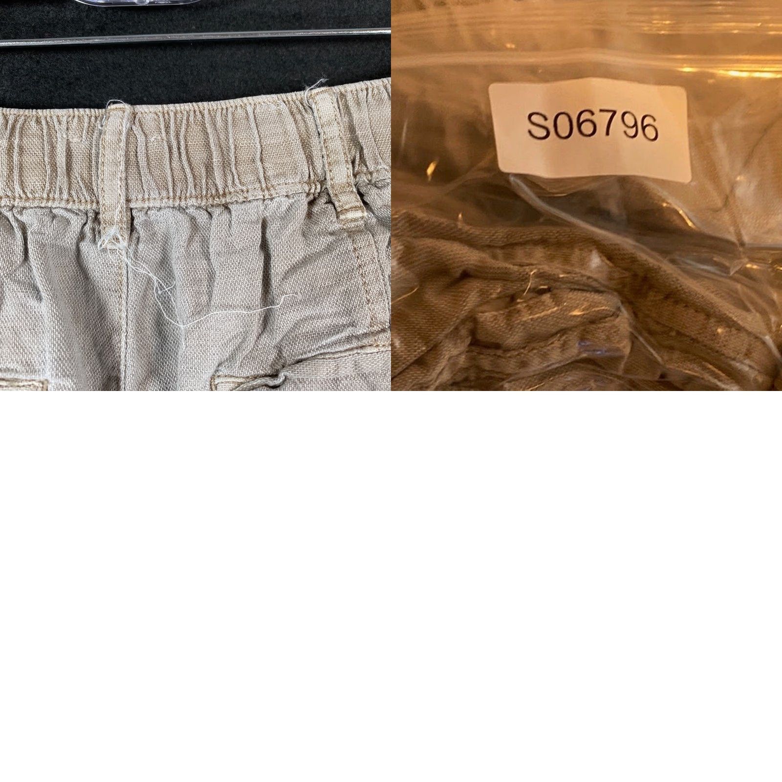 Nicole Miller Nicole Miller Pants Womens S Gray/Brown Cargo Joggers Linen Lyocell Blend Cuffed Size 27" / US 4 / IT 40 - 9 Thumbnail