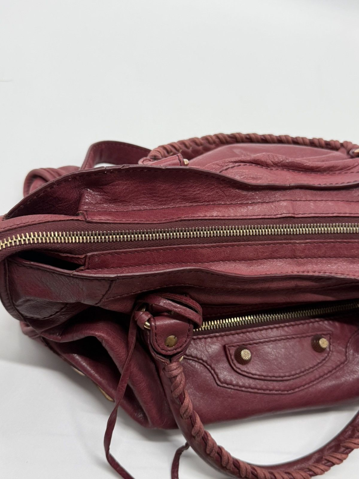 Balenciaga Balenciaga - 2000’s - Motorcycle Classic City Burgundy Wine Size ONE SIZE - 15 Thumbnail