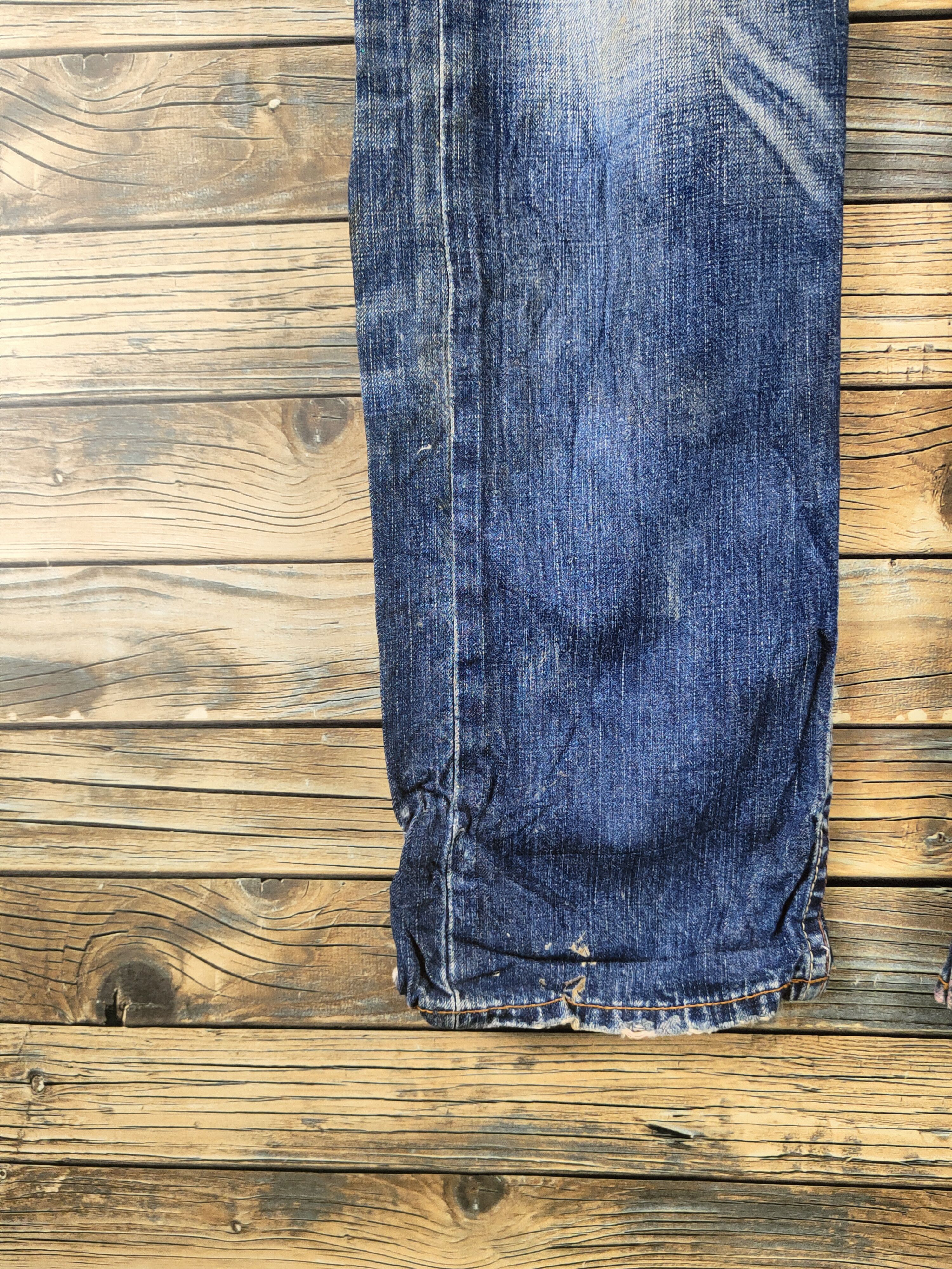 Levi's Levi's Dark Blue Distressed Ripped Jeans #S2854 Size US 31 - 4 Thumbnail