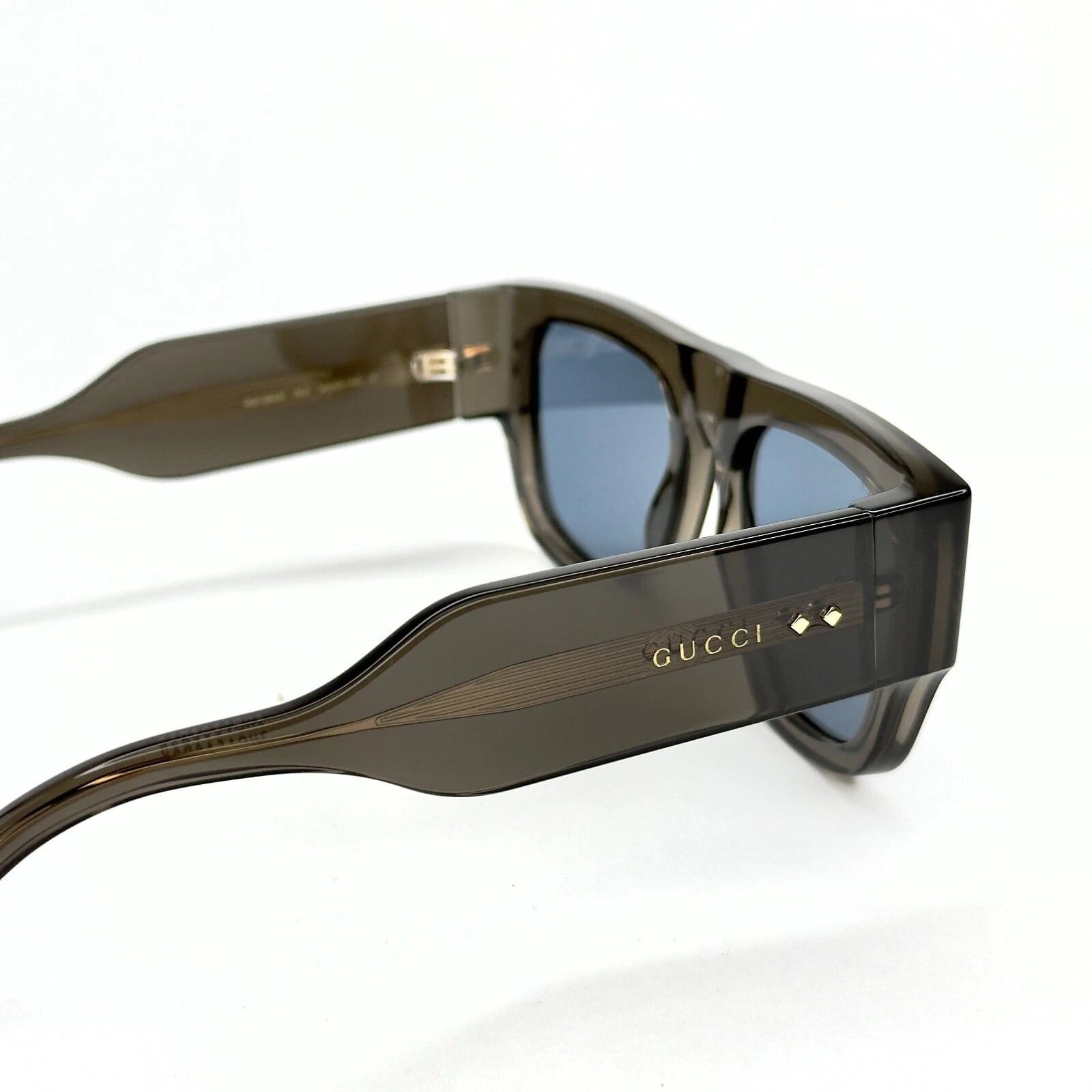 Gucci GUCCI GG1262 Crystal Gray Blue Diamond 1262 Unisex 003 Size ONE SIZE - 8 Thumbnail