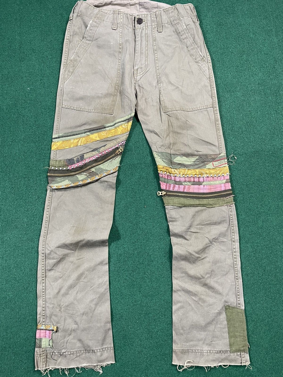 If Six Was Nine × Japanese Brand Go West Brushstroke Camo Japanese Military Outdoor Pants Size US 31 - 1 Thumbnail