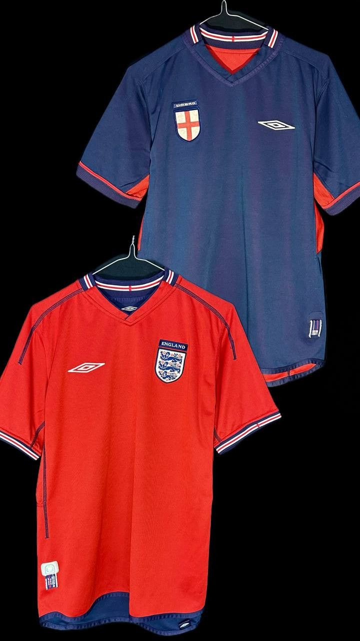 Umbro England 2002-2004 Away Vintage Umbro Jersey Football Shirt Size US M / EU 48-50 / 2 - 1 Thumbnail