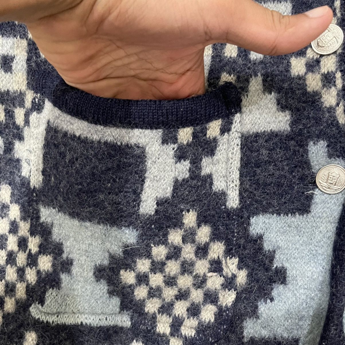 Native Vintage Vino Rouge Aztec Design Native Wool Button Jackets Size M / US 6-8 / IT 42-44 - 14 Thumbnail