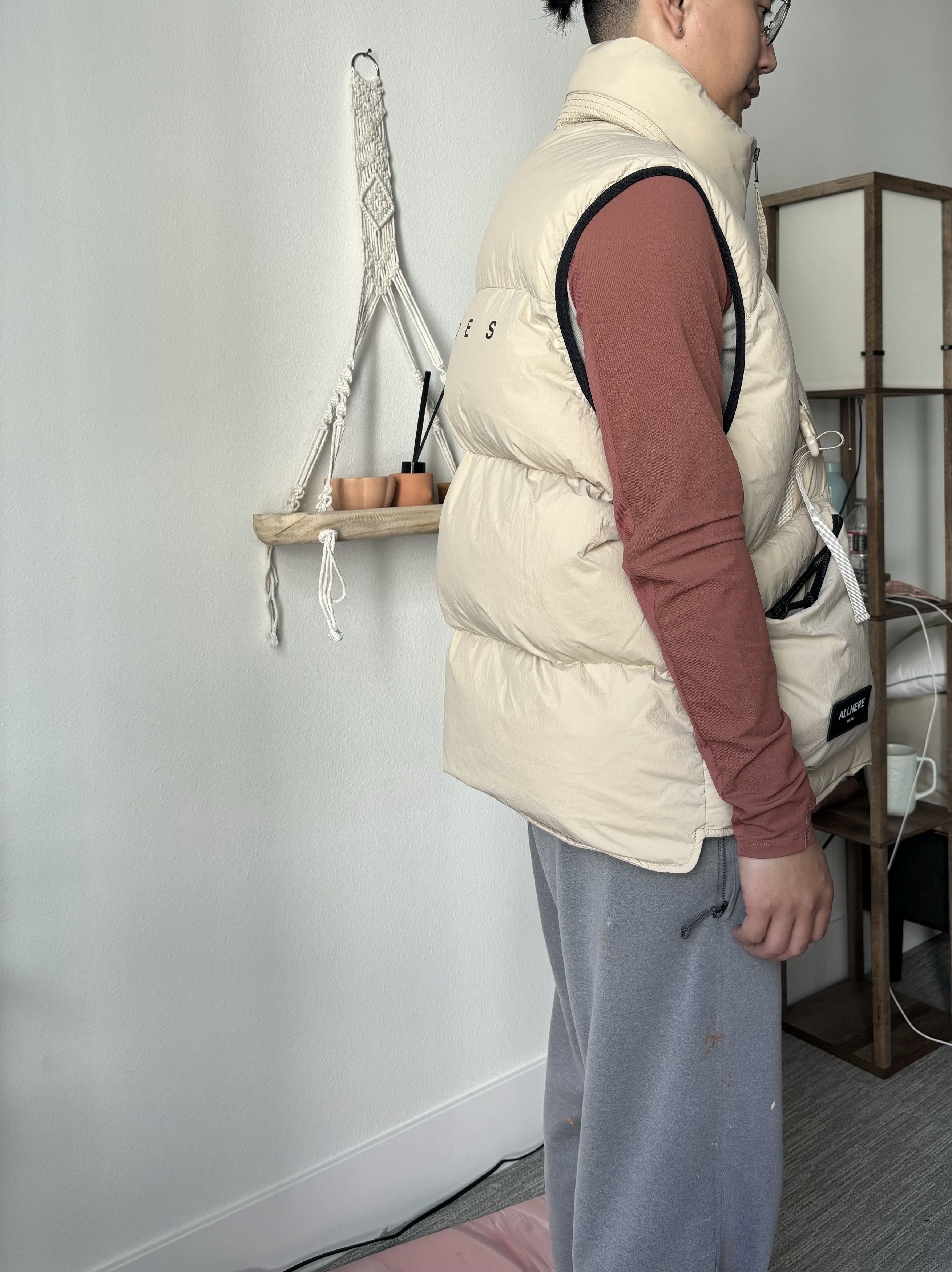 Designer Designer Brand Khaki Puffer Vest Size US M / EU 48-50 / 2 - 5 Thumbnail
