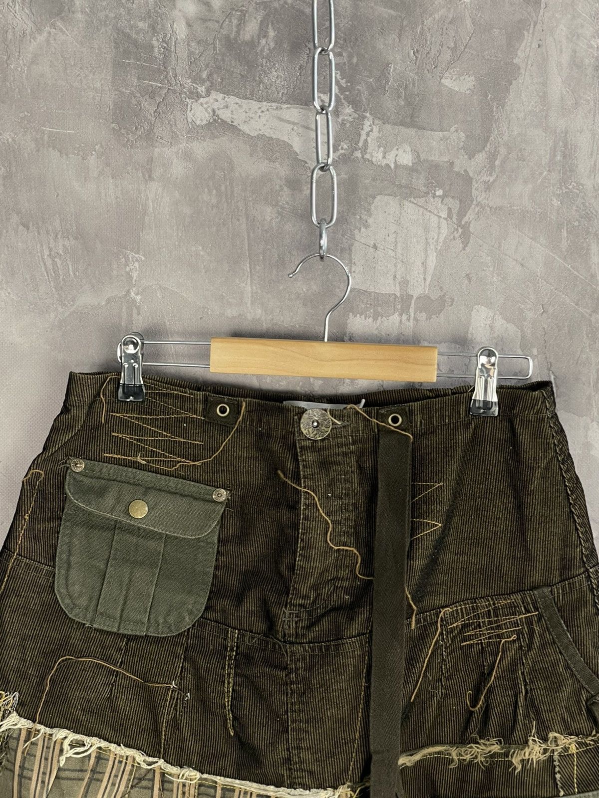 If Six Was Nine × Japanese Brand × Seditionaries Y2K Patchwork Punk Japanese Brand Rare Skirt Size 34" / US 12 / IT 48 - 5 Thumbnail