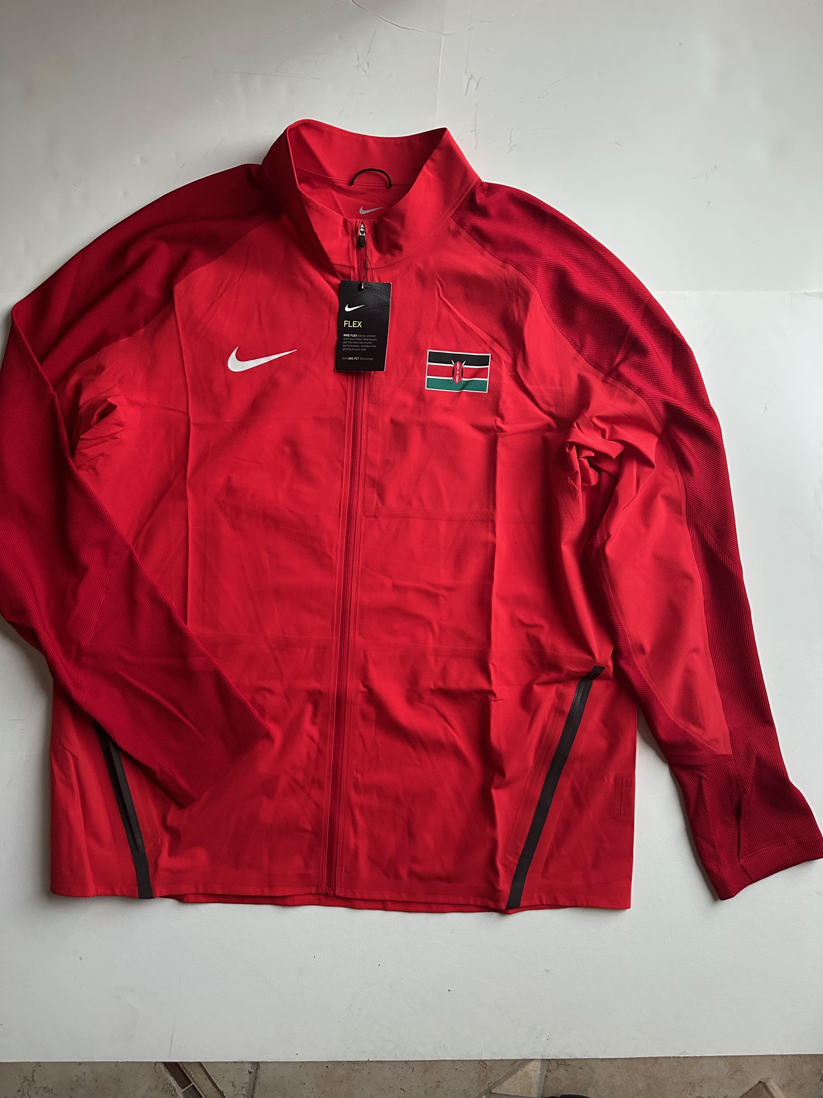 Nike Nike Kenya Training/Running Jacket - Red - XXL (NWT) Size US XXL / EU 58 / 5 - 1 Thumbnail