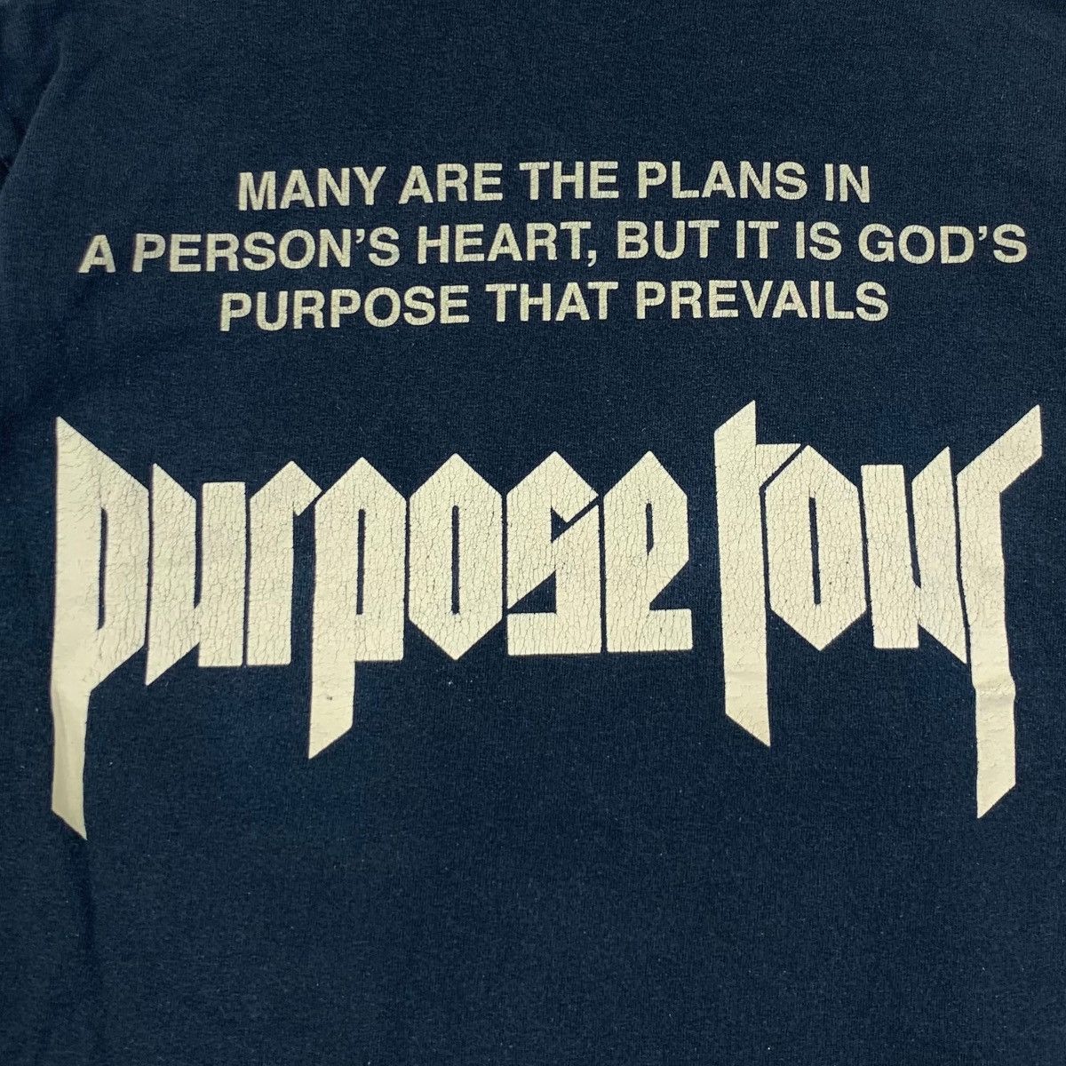 Gildan JUSTIN BIEBER PURPOSE Tour 2016 Promo Album Tee Shirt Size M / US 6-8 / IT 42-44 - 5 Thumbnail