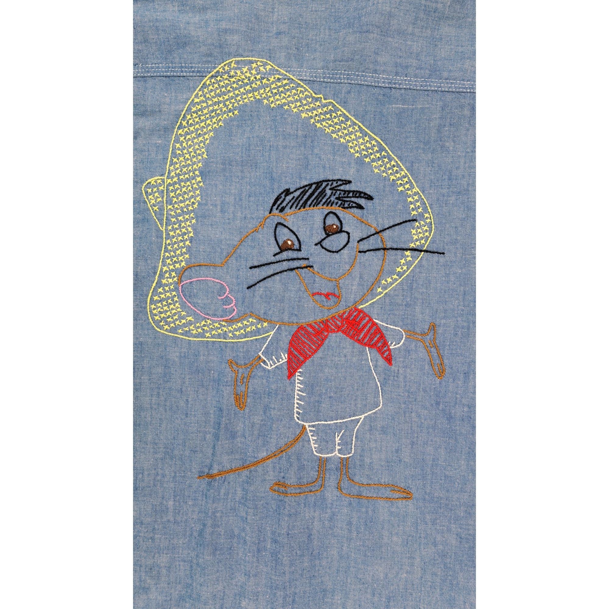Big Mac Vintage Big Mac Chambray Shirt Speedy Gonzales Embroidery JC Size US S / EU 44-46 / 1 - 6 Thumbnail