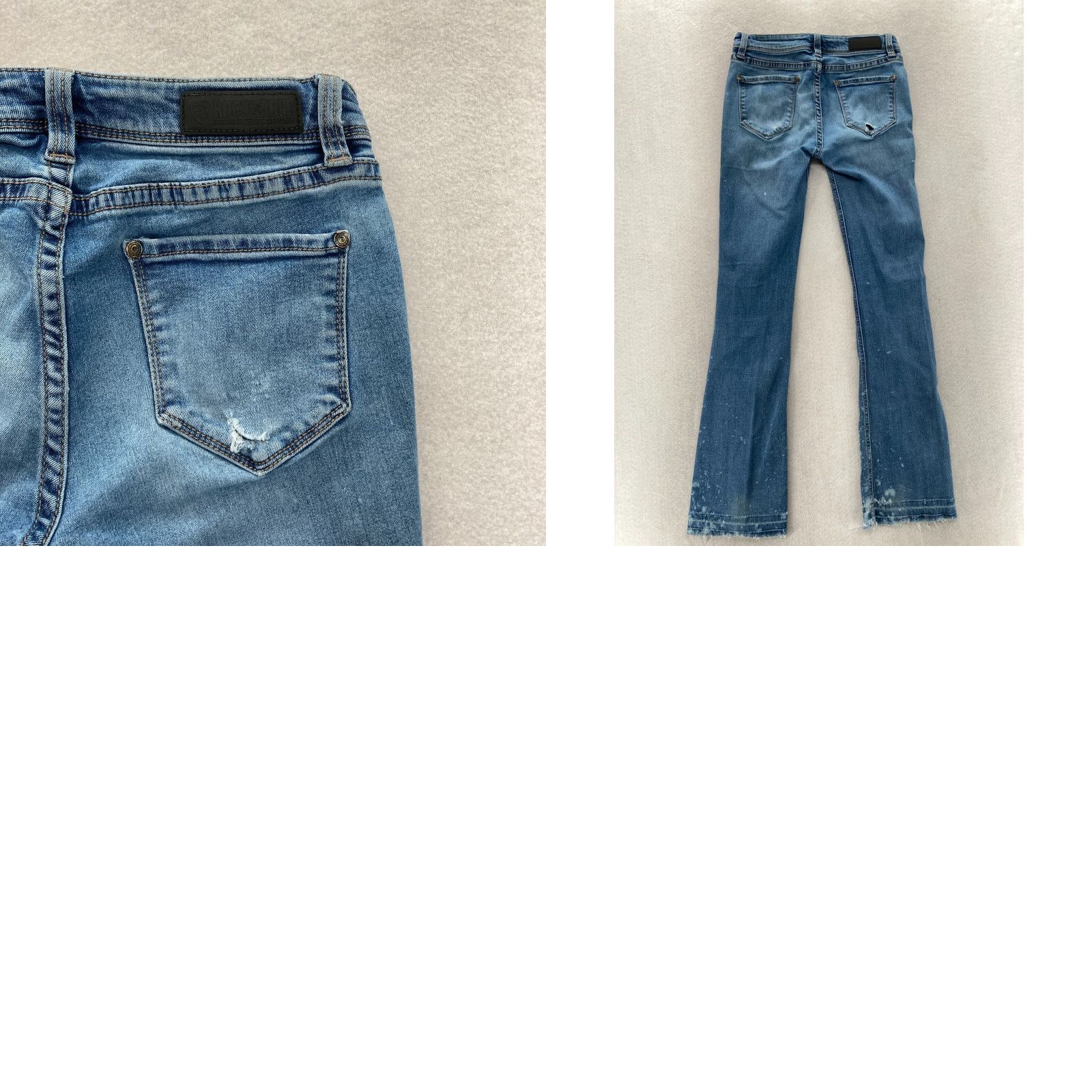 Denime Rock & Roll Cowgirl Jeans Women's 26x34 Bootcut Blue Stretch Denim Western Y2K Size 26" / US 2 / IT 38 - 10 Thumbnail