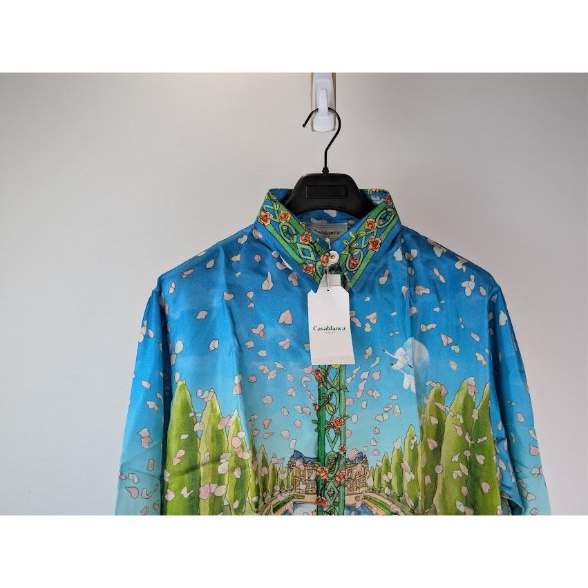 Casablanca o1rshd1 L'Amour En Fleur Long Sleeve Silk Shirt in Multi Size US XL / EU 56 / 4 - 3 Thumbnail