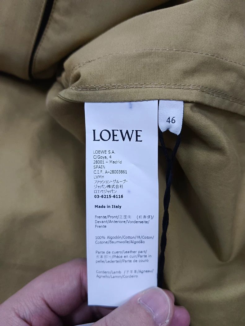 Loewe LOEWE Leather cloth spliced zipper long sleeve jacket Size M / US 6-8 / IT 42-44 - 4 Thumbnail